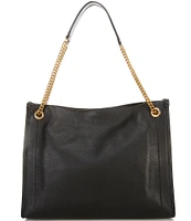 Lauren Ralph Lauren Bradley Pebbled Leather Large Tote Bag