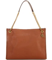 Lauren Ralph Lauren Pebbled Leather Large Bradley Tote Bag