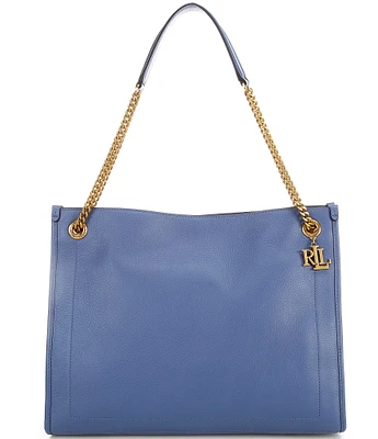 Lauren Ralph Lauren Pebbled Leather Large Bradley Tote Bag