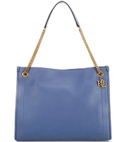 Lauren Ralph Lauren Pebbled Leather Large Bradley Tote Bag