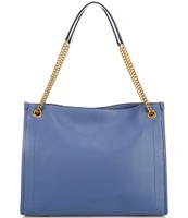 Lauren Ralph Lauren Pebbled Leather Large Bradley Tote Bag