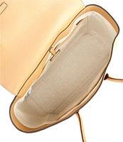 Lauren Ralph Lauren Tanner Pebbled Leather Large Satchel Bag
