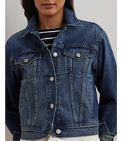 Lauren Ralph Lauren Petite Size Denim Trucker Jacket