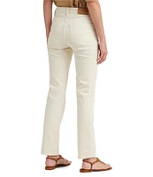 Lauren Ralph Lauren Petite Size High-Rise Straight Leg Ankle Length Jean