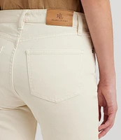 Lauren Ralph Lauren Petite Size High-Rise Straight Leg Ankle Length Jean