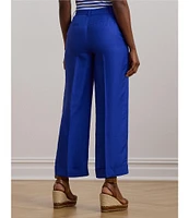 Lauren Ralph Lauren Petite Size Linen-Blend Twill Cropped Pants