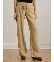 Lauren Ralph Lauren Petite Size Linen Wide Leg Pants