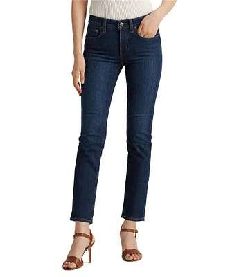 Lauren Ralph Lauren Petite Size Premier Straight Leg Jeans