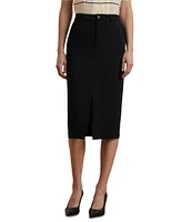 Lauren Ralph Lauren Petite Size Stretch Cady Pencil Skirt
