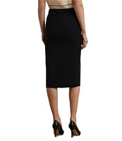 Lauren Ralph Lauren Petite Size Stretch Cady Pencil Skirt