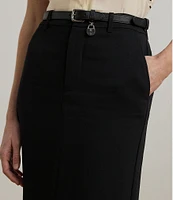 Lauren Ralph Lauren Petite Size Stretch Cady Pencil Skirt