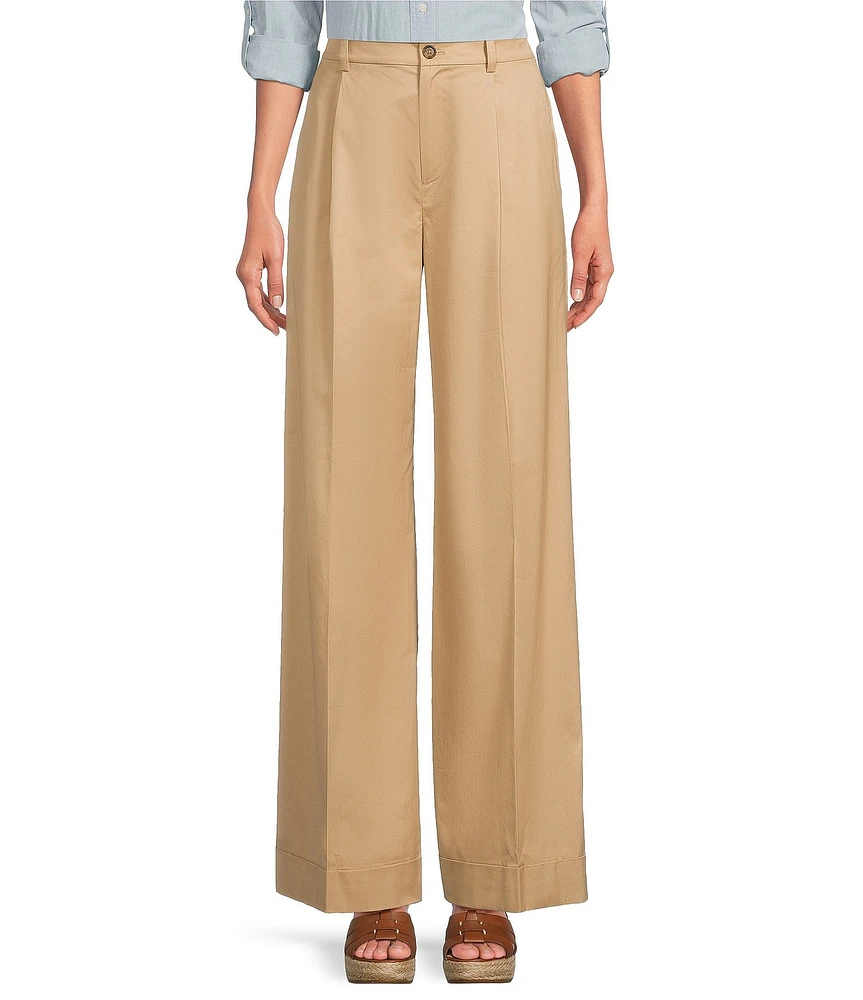 Lauren Ralph Lauren Pleated Wide Leg Pants