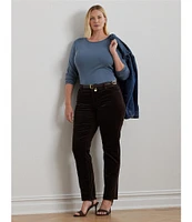 Lauren Ralph Lauren Plus Size Crew Neck Long Sleeve T-Shirt