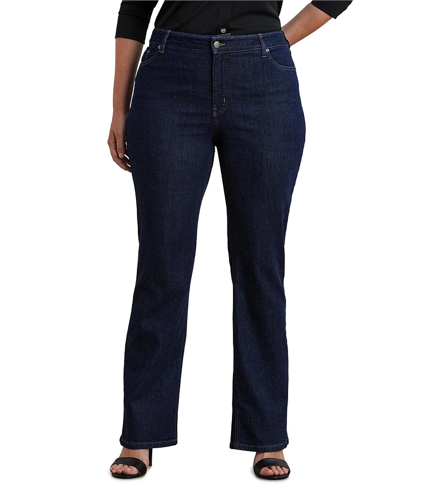 Lauren Ralph Lauren Plus Size High-Rise Bootcut Jeans