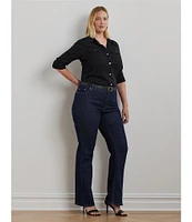 Lauren Ralph Lauren Plus Size High-Rise Bootcut Jeans