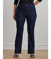 Lauren Ralph Lauren Plus Size High-Rise Bootcut Jeans