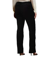 Lauren Ralph Lauren Plus Size High-Rise Stretch Velvet Boot Trouser Pants