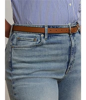 Lauren Ralph Lauren Plus Size Denim Twill High-Rise Wide-Leg Cropped Jeans