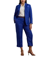 Lauren Ralph Lauren Plus Size Coordinating Linen-Blend Twill Cropped Pants