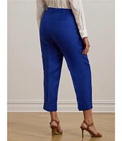 Lauren Ralph Lauren Plus Size Coordinating Linen-Blend Twill Cropped Pants