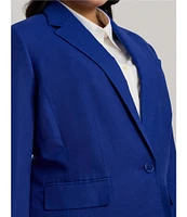Lauren Ralph Lauren Plus Size Coordinating Linen-Blend Twill One-Button Front Blazer