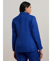 Lauren Ralph Lauren Plus Size Coordinating Linen-Blend Twill One-Button Front Blazer