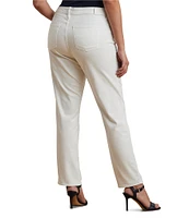 Lauren Ralph Lauren Plus Size Mid Rise Straight Leg Jeans