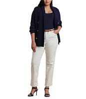 Lauren Ralph Lauren Plus Size Mid Rise Straight Leg Jeans