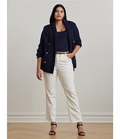 Lauren Ralph Lauren Plus Size Mid Rise Straight Leg Jeans
