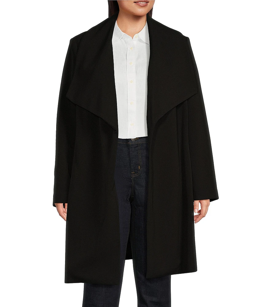 Lauren Ralph Lauren Plus Size Oversized Shawl Collar Belted Wrap Coat