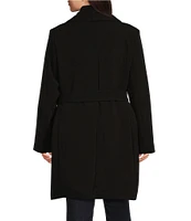 Lauren Ralph Lauren Plus Size Oversized Shawl Collar Belted Wrap Coat