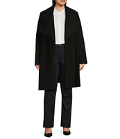 Lauren Ralph Lauren Plus Size Oversized Shawl Collar Belted Wrap Coat