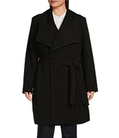 Lauren Ralph Lauren Plus Size Oversized Shawl Collar Belted Wrap Coat