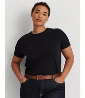 Lauren Ralph Lauren Plus Size Crew Neck Short Sleeve Stretch Cotton T-Shirt