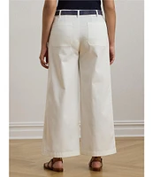 Lauren Ralph Lauren Plus Size Stretch Chino Wide Leg Cropped Pants