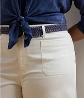 Lauren Ralph Lauren Plus Size Stretch Chino Wide Leg Cropped Pants