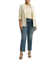 Lauren Ralph Lauren Plus Size Twill High-Rise Ankle Jeans