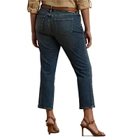 Lauren Ralph Lauren Plus Size Twill Mid Rise Ankle Jeans