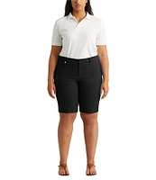 Lauren Ralph Lauren Plus Size Stretch Cotton Shorts