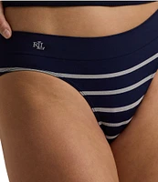 Lauren Ralph Lauren Seamless Striped Jersey Bikini Panty