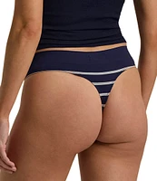 Lauren Ralph Lauren Seamless Striped Jersey Thong