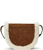 Lauren Ralph Lauren Shearling-Trim Medium Witley Crossbody Bag