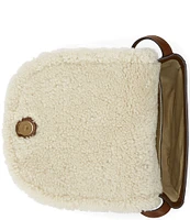 Lauren Ralph Lauren Shearling-Trim Medium Witley Crossbody Bag