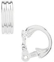 Lauren Ralph Lauren Silver Hoop Clip-On Earrings