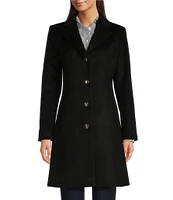 Lauren Ralph Lauren Single Breasted Wool Blend Fit and Flare Coat