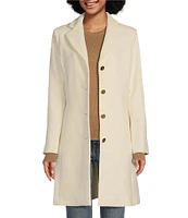 Lauren Ralph Lauren Single Breasted Wool Blend Fit and Flare Coat