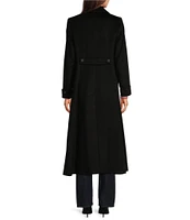 Lauren Ralph Lauren Single Breasted Wool Blend Notch Collar Maxi Coat