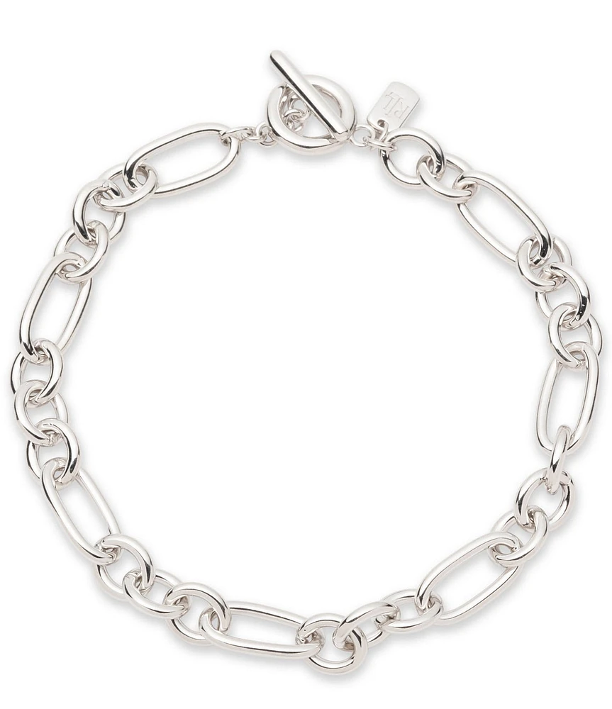Lauren Ralph Lauren Sterling Silver Link Flex Line Chain Bracelet