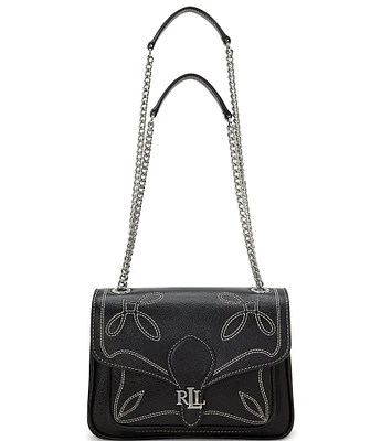 Lauren Ralph Lauren Stitched Small Bradley Convertible Shoulder Bag