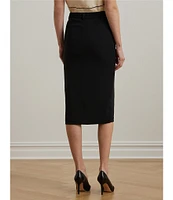 Lauren Ralph Lauren Stretch Cady Pencil Skirt